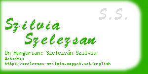 szilvia szelezsan business card